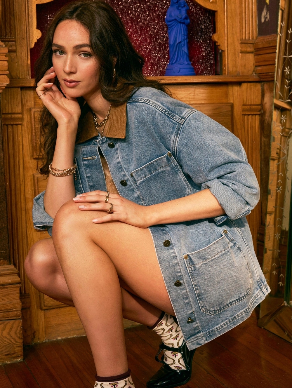 Heartloom Merie Denim Jacket Size